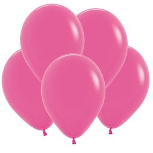 Латексный шар (10"/25 см) Пастель Темно-Розовый / Fuchsia