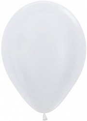 Латексный  шар (12''/30 см) Белый, перламутр