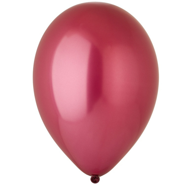 Латексный шар 10" (25 см) Металлик, цвет Burgundy (Бургунди / Винный) / 052