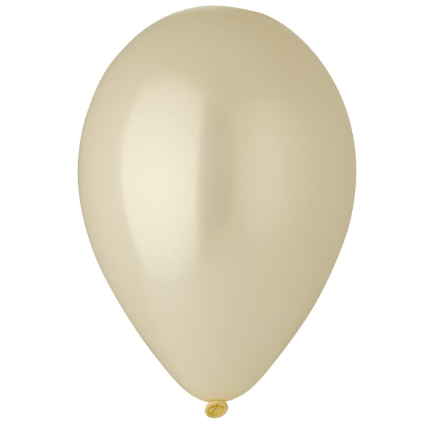Латексный шар 12" (30 см) Металлик Ivory (Слоновая кость)