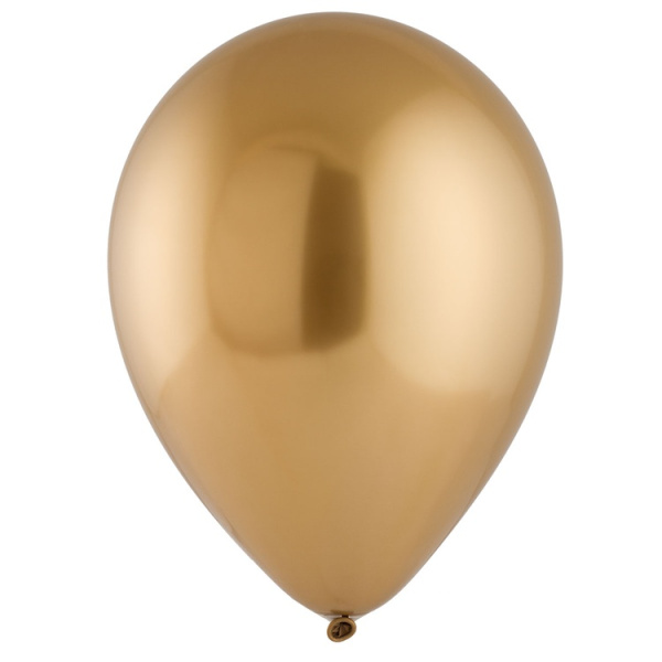 Латексный шар 12" (30 см) Хром Сатин Gold Sateen (Золотой сатин)