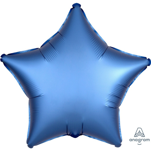 Фольгированная звезда 19" (48 см) Azure Сатин